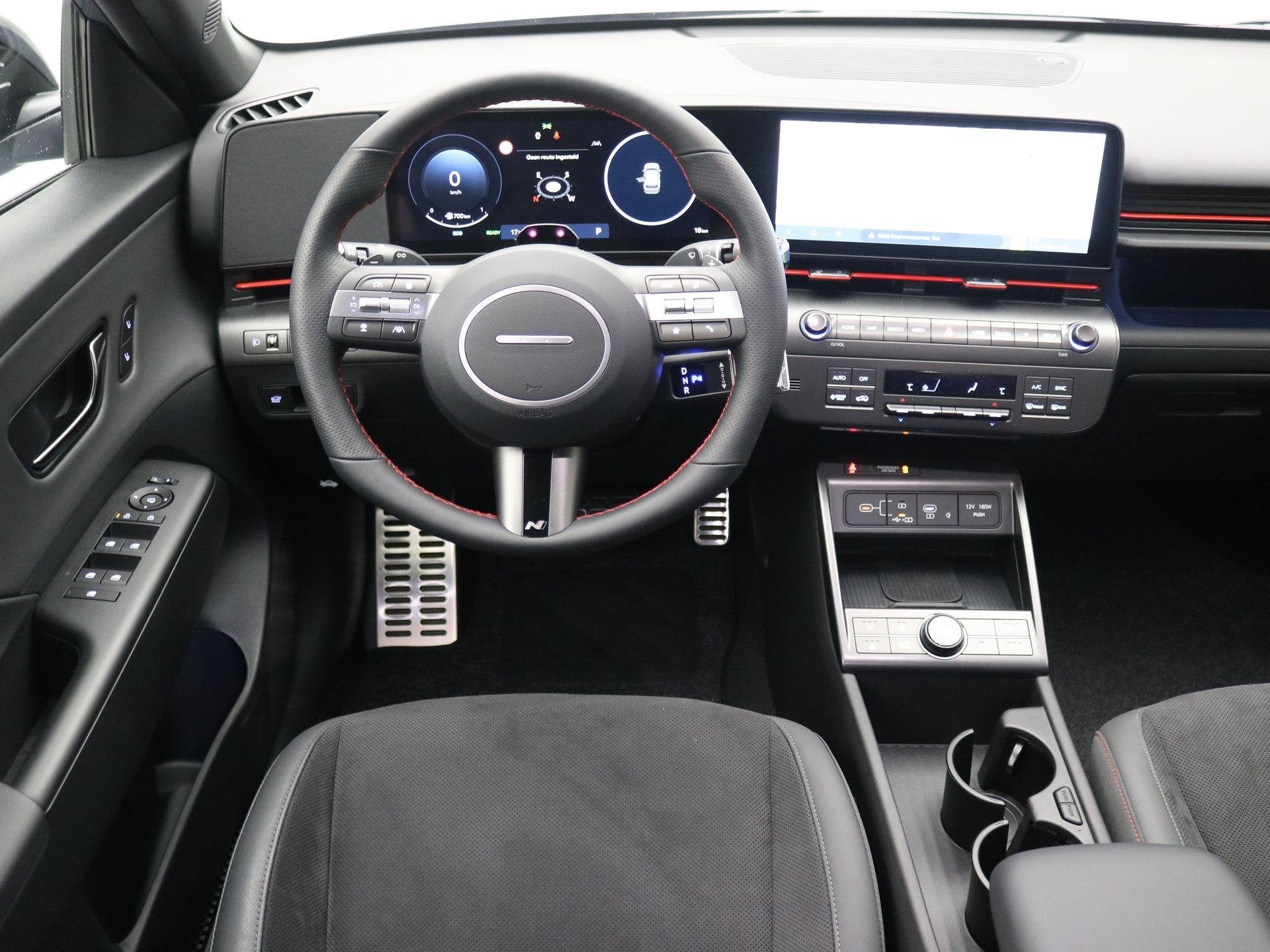 Hyundai Kona 1.6 GDI HEV N Line / N-Line interieur & Exterie, 137 pk, Blauw, 1110 kg, Origineel Nederlands