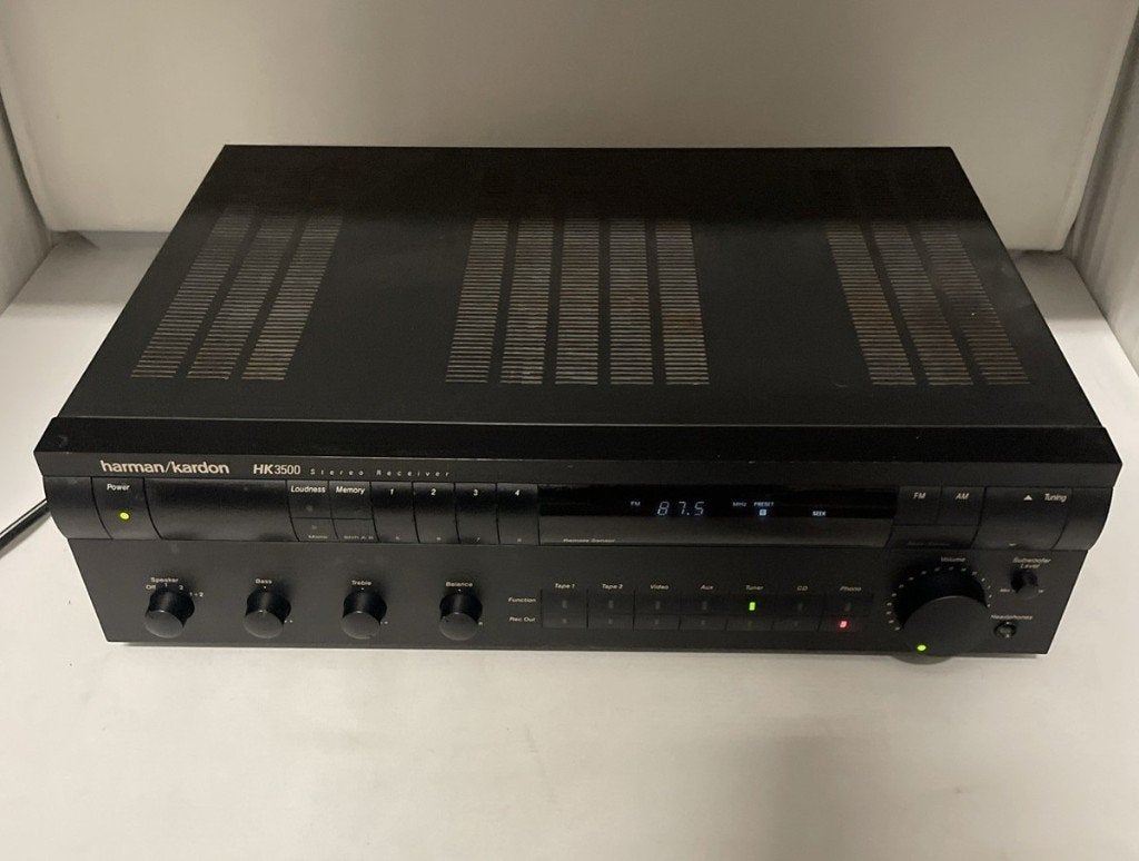 Harman Kardon HK3500 stereo receiver met phono, Ophalen of Verzenden, Gebruikt, Overige merken