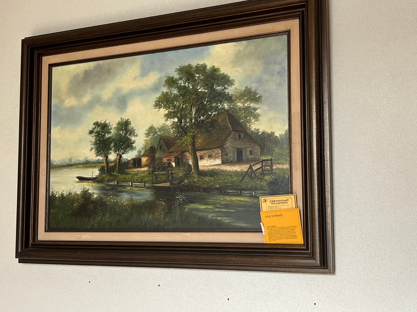 Schilderij cees verbeek, Antiek en Kunst, Ophalen