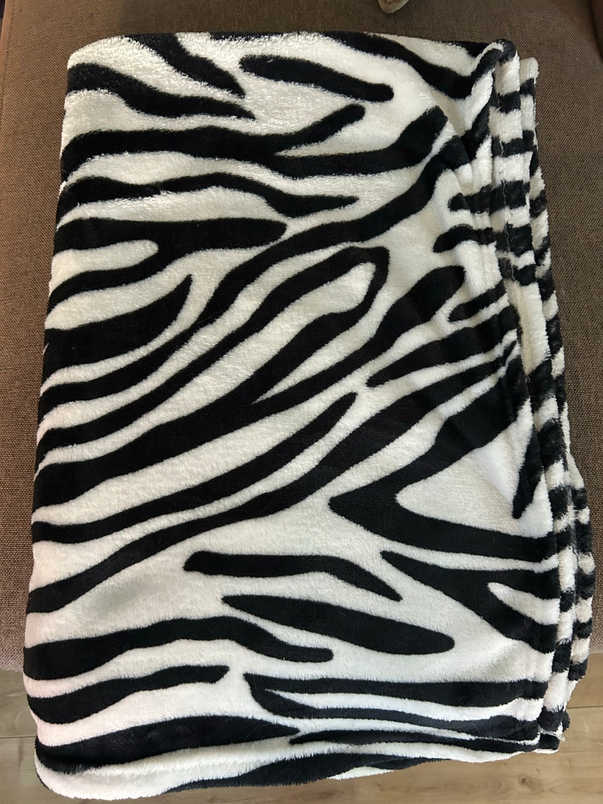 Zwart-wit zebraprint fleece deken, Ophalen of Verzenden, Zo goed als nieuw, Meerkleurig
