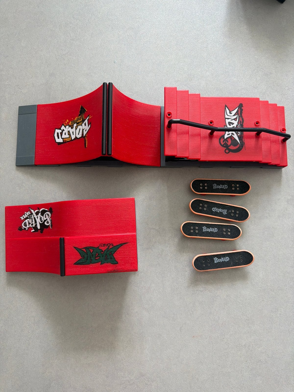 Fingerboards Tech Deck Skateboard Park met 4 Fingerboards, Ophalen of Verzenden, Gebruikt, Jongen of Meisje