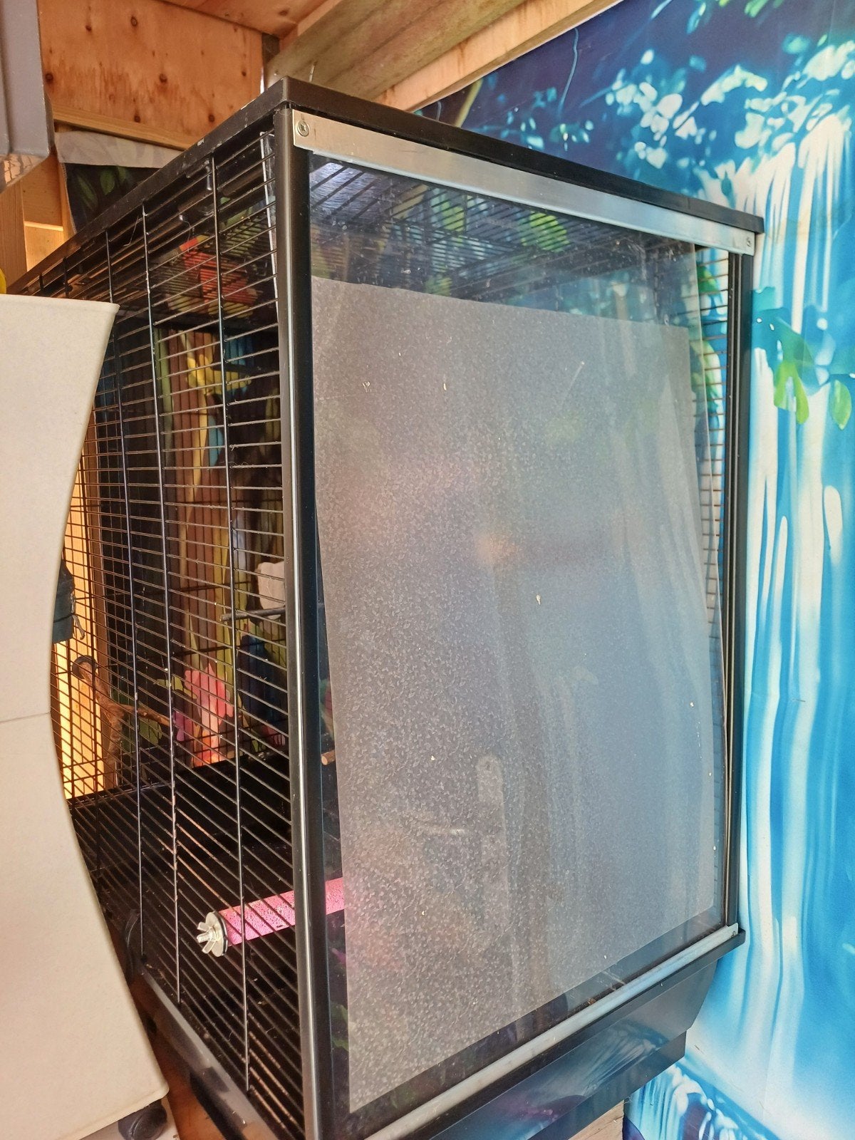 hele groote nette vogelkooi, Ophalen of Verzenden, Zo goed als nieuw, Metaal, Vogelkooi