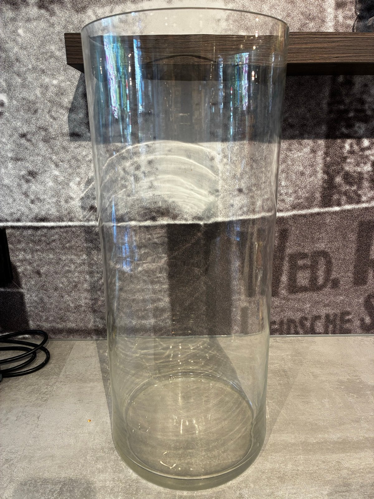 Grote glazen vaas/cilinder - perfect voor decoratie, Ophalen
