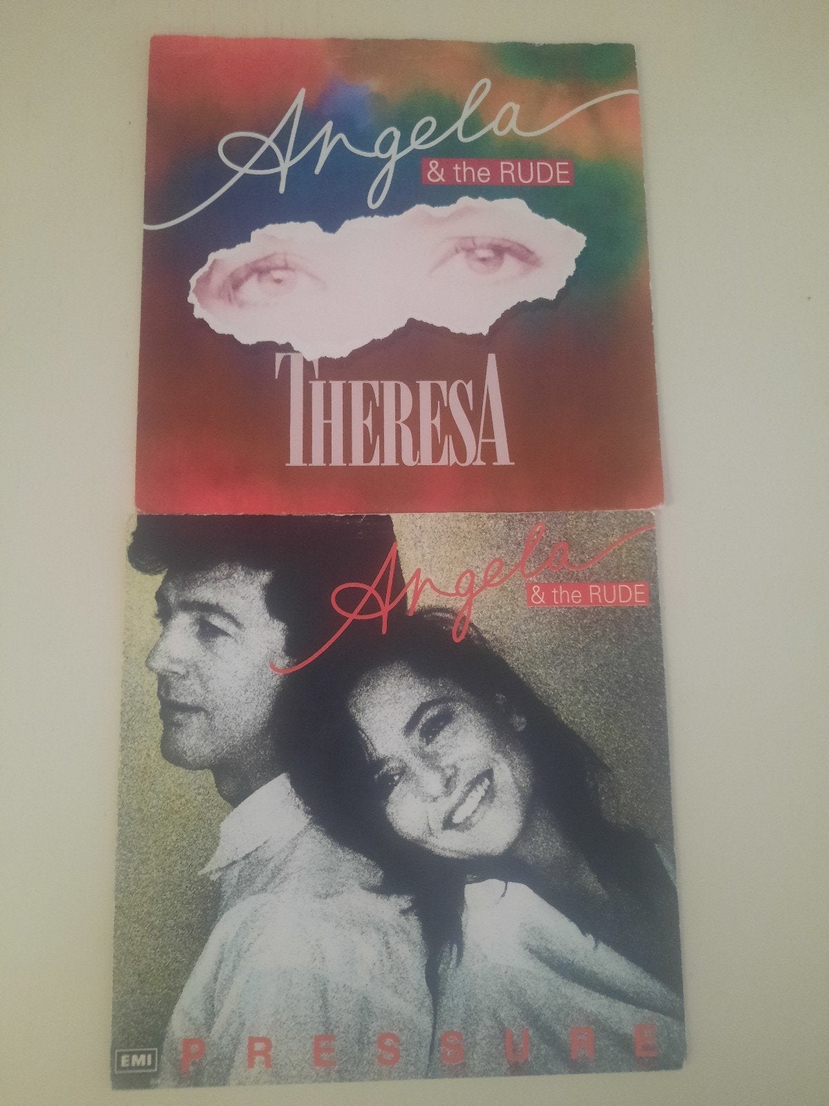 2x vinyl singels van Angela & the Rude, Ophalen of Verzenden