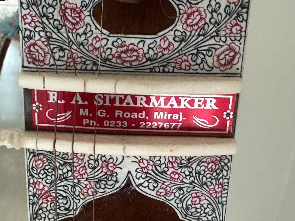 Autentieke Indische Sitar, Ophalen, Zo goed als nieuw, Citer