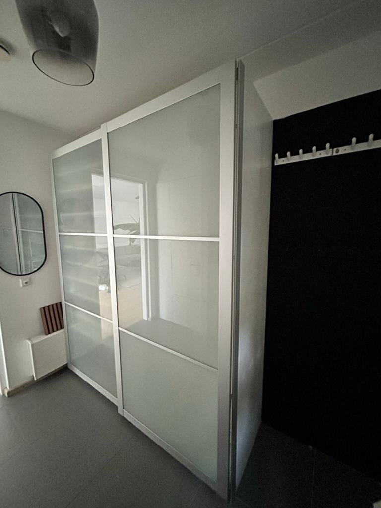Gratis! Ikea Pax Kastdeuren - melkglas, Ophalen, Gebruikt, 200 cm of meer, Minder dan 25 cm