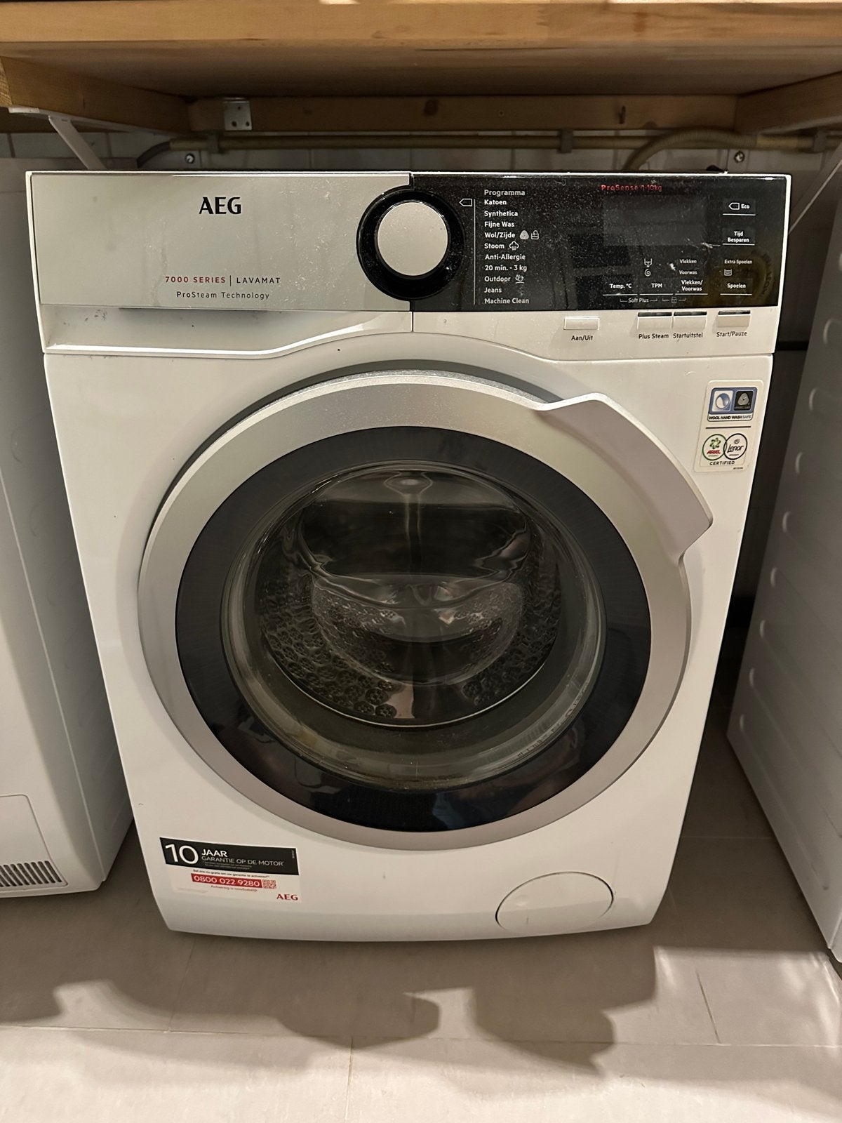 AEG 7000 Series Lavamat wasmachine, Ophalen, 1200 tot 1600 toeren, Gebruikt, 8 tot 10 kg