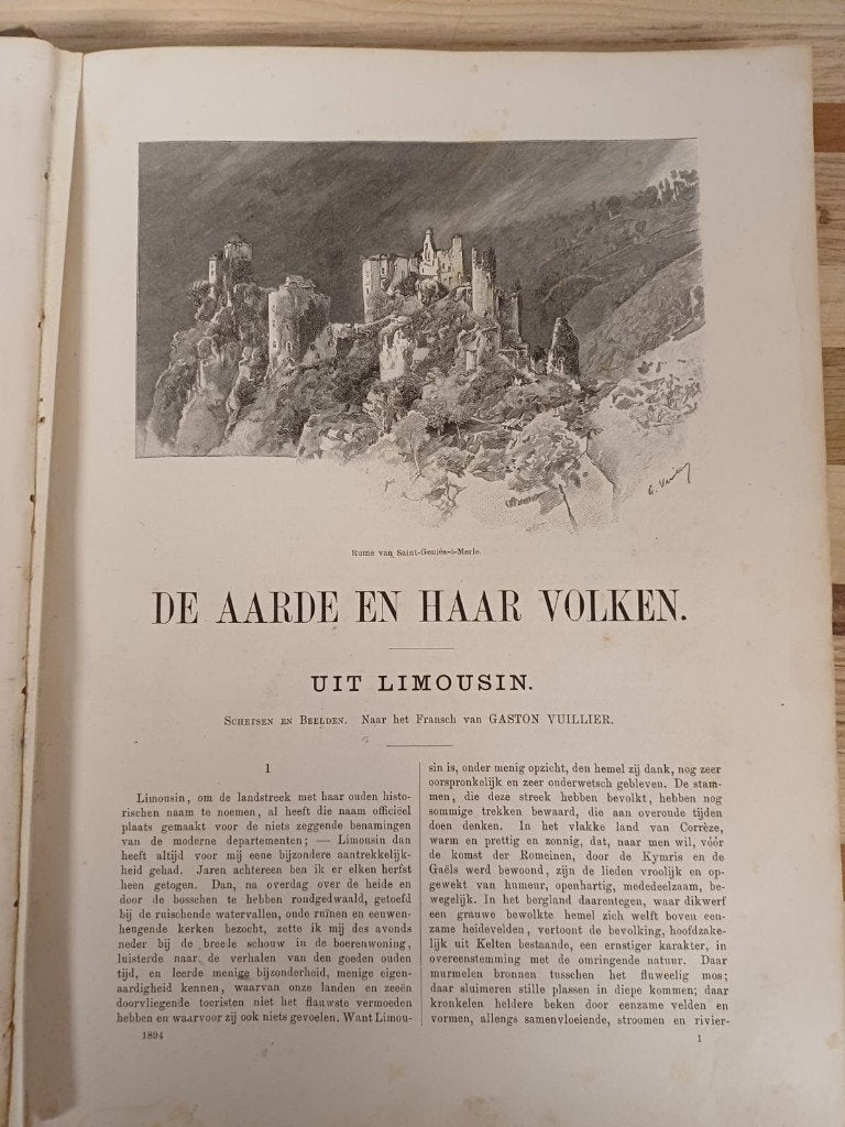 De aarde en haar volken - 1894, Ophalen of Verzenden