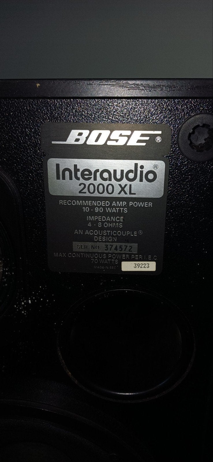Bose Interaudio 2000 XL Boekenplank 2 x Luidspreker, Ophalen, Gebruikt, 60 tot 120 watt, Bose