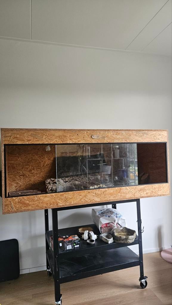 OBS TERRARIUM 150X70X63.5  PLUS EILAND en spullen, Ophalen, Zo goed als nieuw