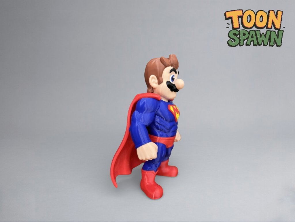 Super Mario Superman – 29 cm – Heroic Mash‑up Figuur, Ophalen of Verzenden, Nieuw, Overige typen