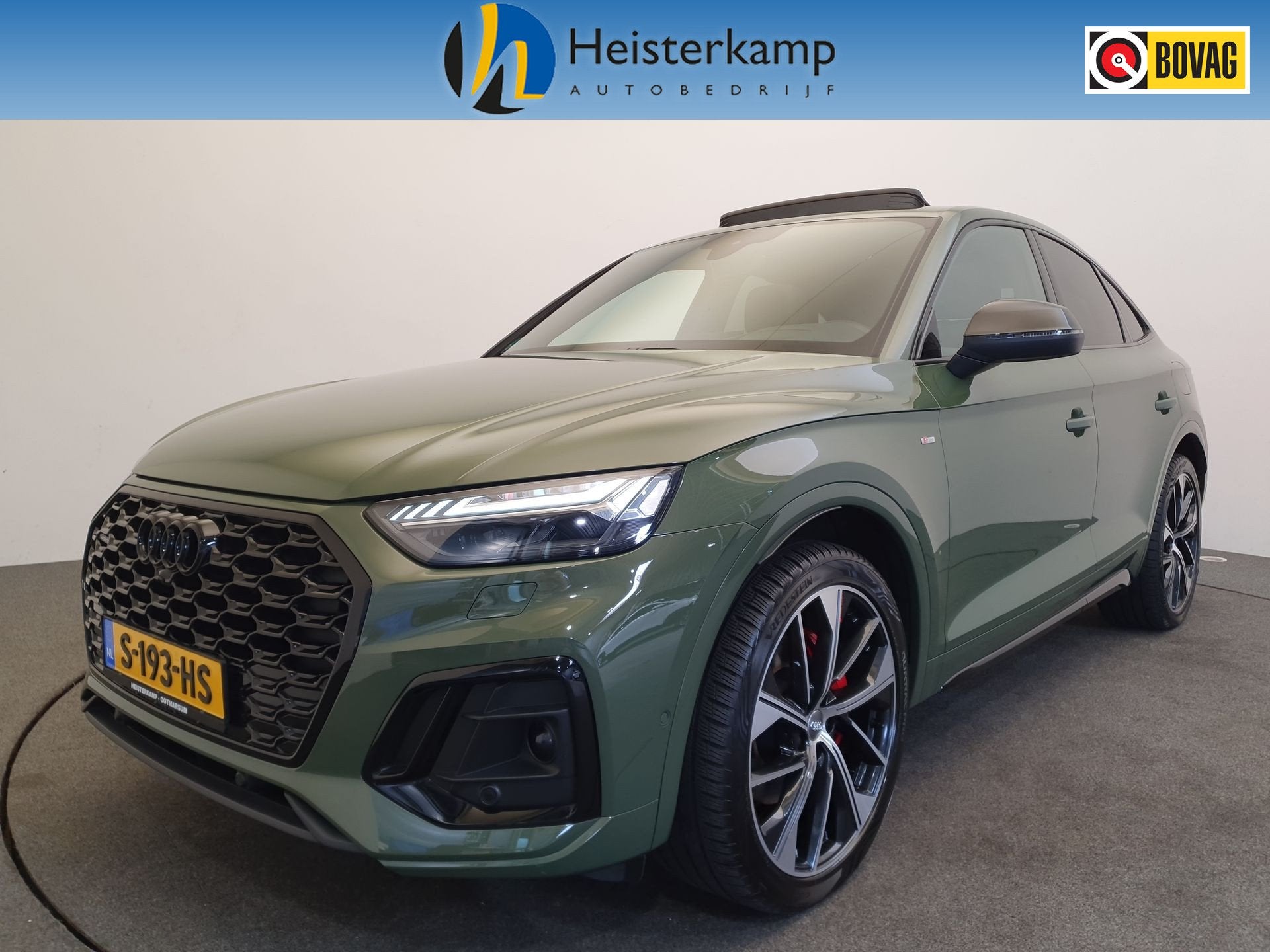 Audi Q5 Sportback 55 TFSI e 367pk S-line Competition Luchtve, Auto's, Audi, Automaat, 12 maanden, Gebruikt, Zwart