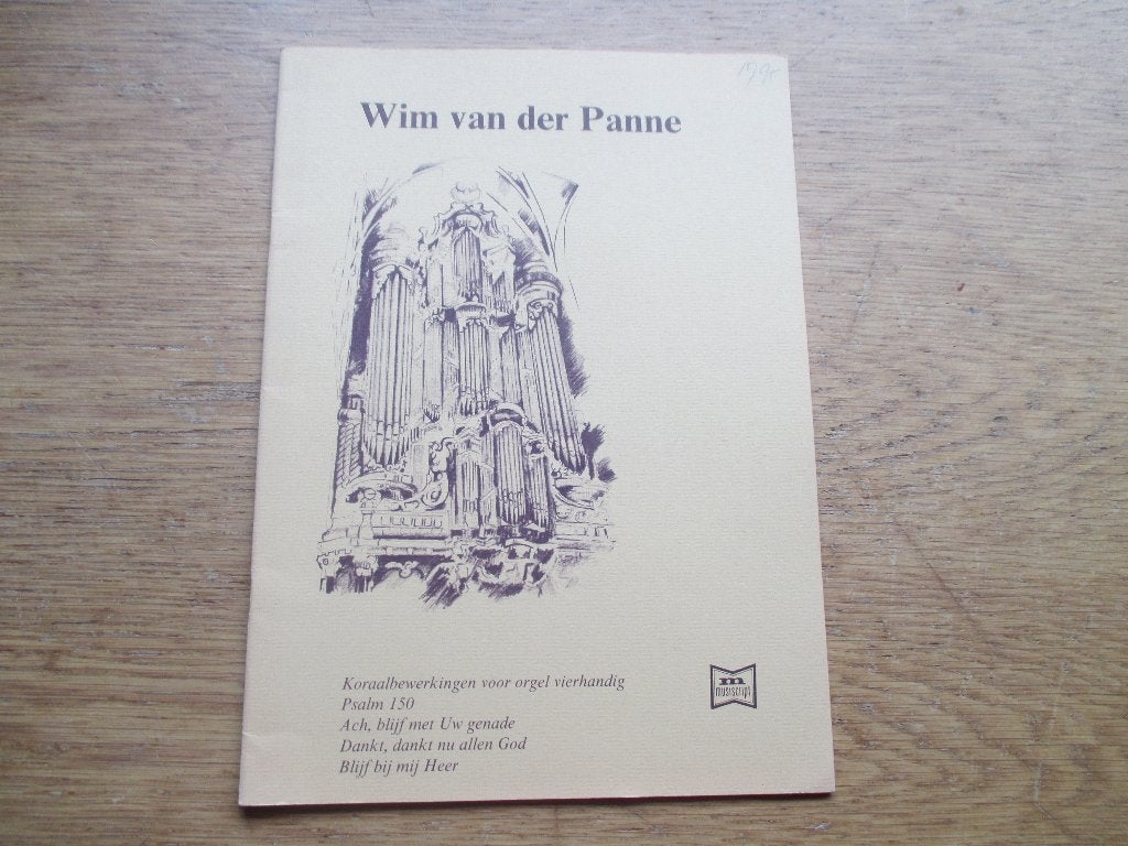 Wim van der Panne - Koraalbewerkingen voor orgel vierhandig, Orgel, Ophalen of Verzenden, Zo goed als nieuw, Religie en Gospel