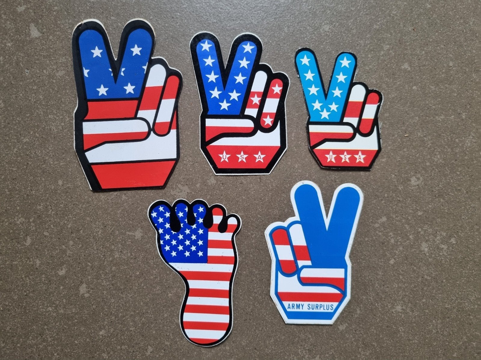 5x Sticker Amerikaanse vlag, Ophalen of Verzenden, Zo goed als nieuw, Merk