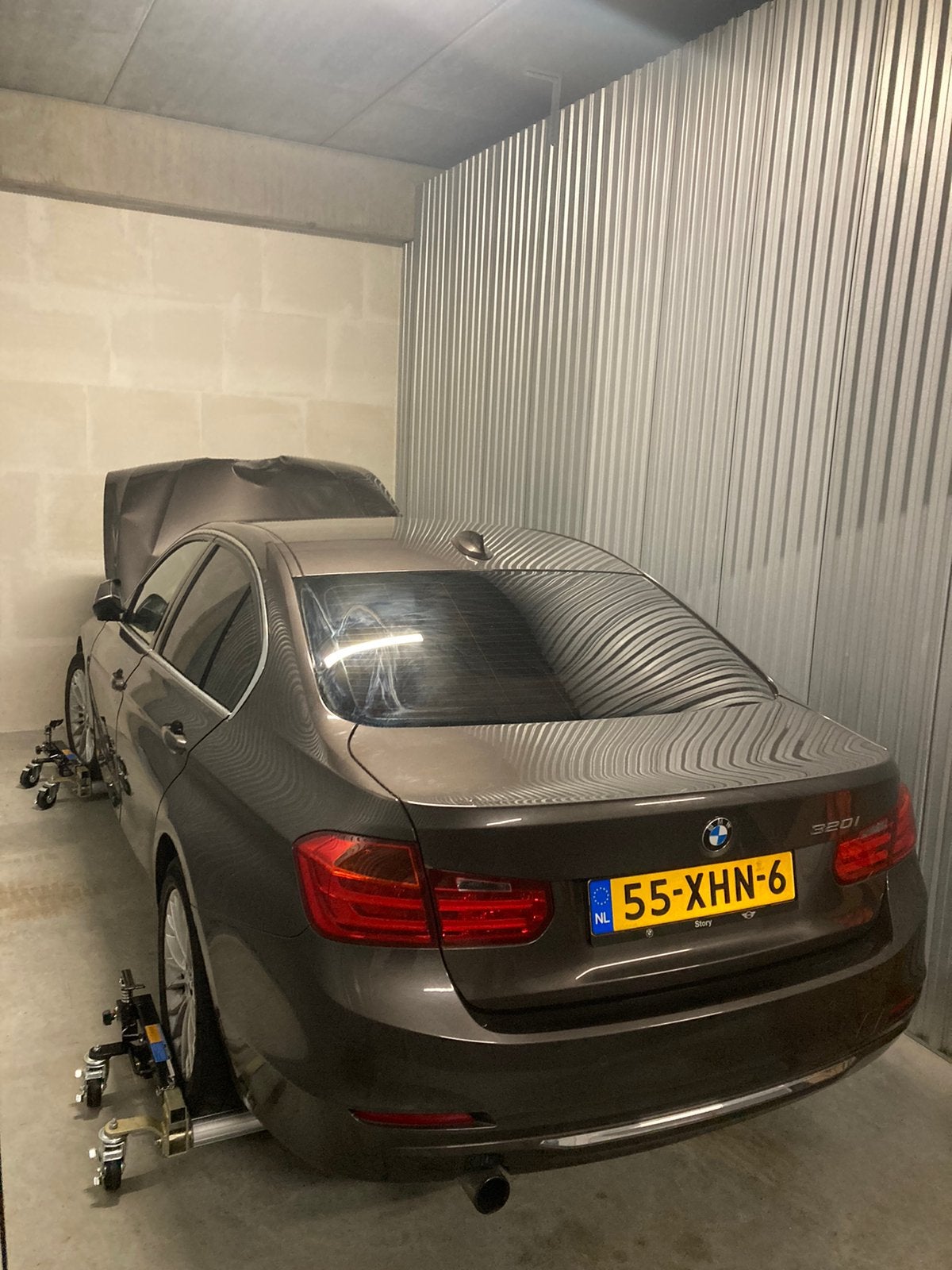 BMW 3-Serie 2.0i 320 135KW Aut8 (f30) luxury, Auto's, BMW, Achterwielaandrijving, Beige, 4 cilinders, Bruin