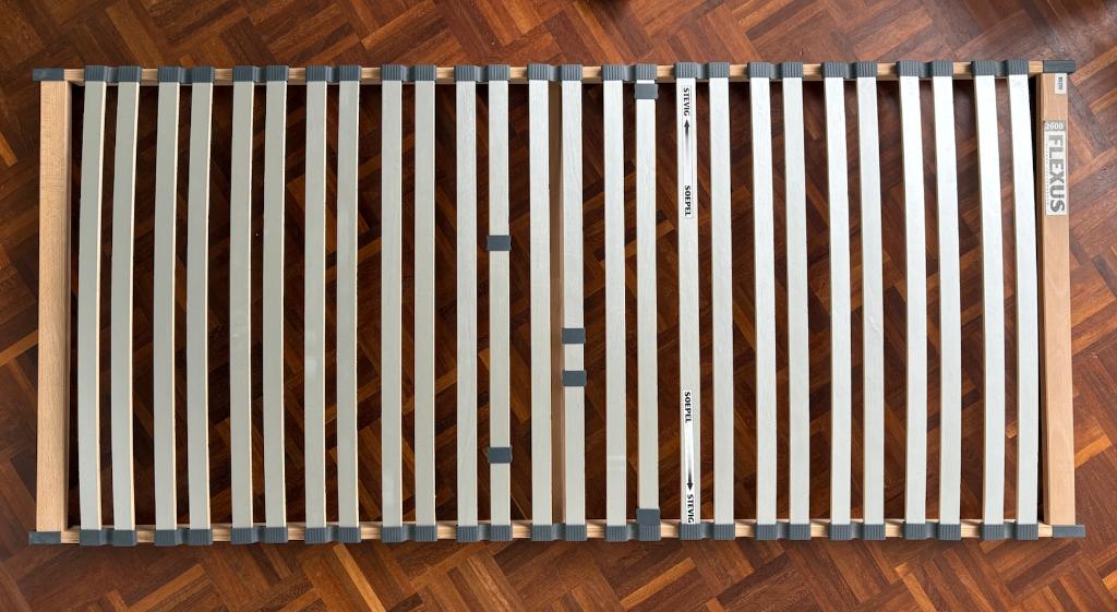 BeddenReus Flexus 2600 Lattenbodem - 90x200 cm - Vlak, Ophalen, 90 cm, Eenpersoons, Zo goed als nieuw