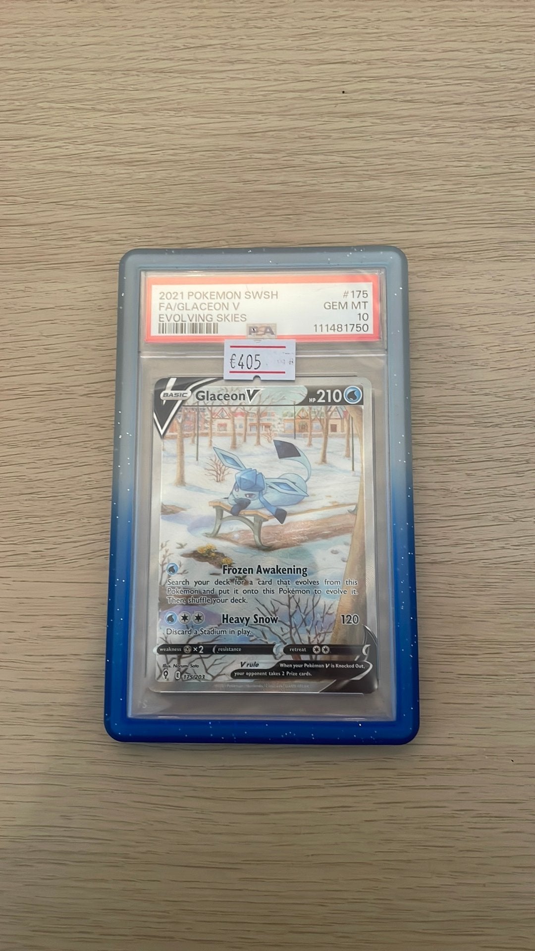 Glaceon V #175 PSA 10, Ophalen of Verzenden, Zo goed als nieuw