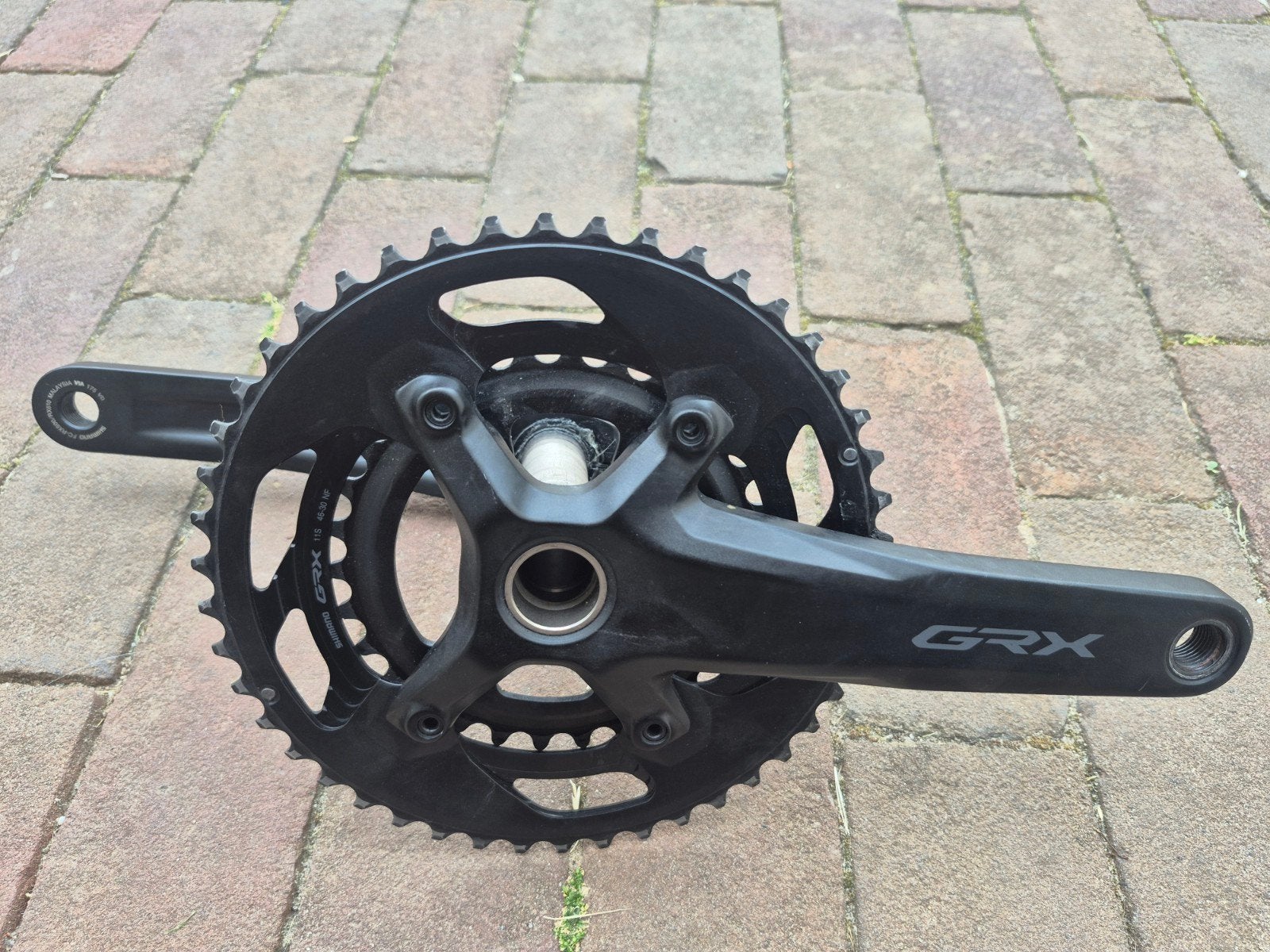 Shimano Grx 600 crankstel (46/30) - 175mm zgan, Crankstel of Pedalen, Ophalen of Verzenden, Zo goed als nieuw, Gravelbike