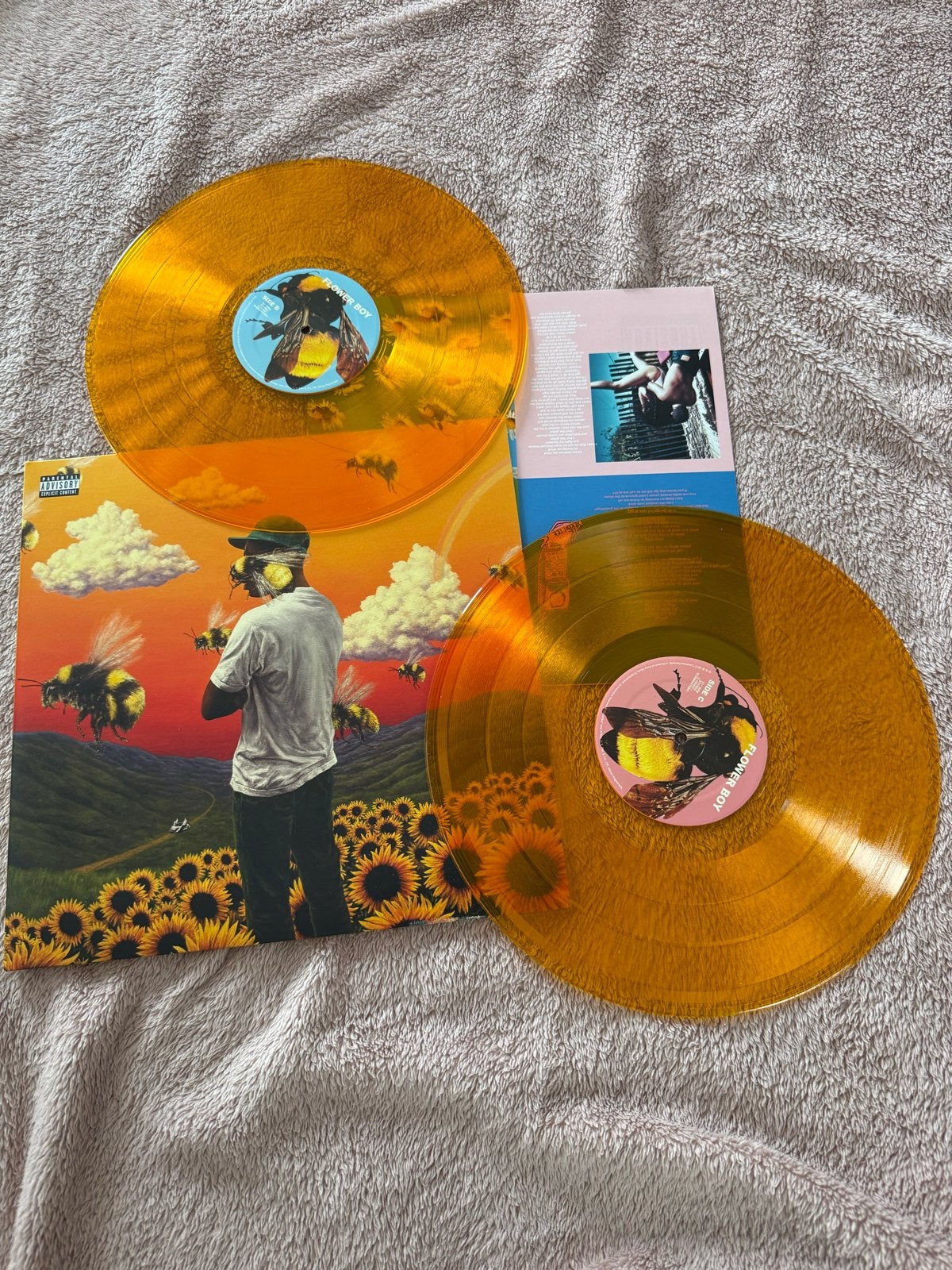 Tyler The Creator - Flower Boy (Bumble Bee Oranje Vinyl), Gebruikt, Overige genres, Colored vinyl, Ophalen of Verzenden