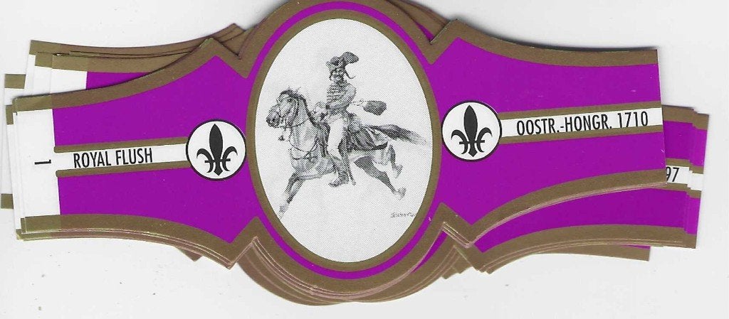 reeks 2636-  ruiters  1-12  sigarenbanden, Ophalen of Verzenden, Zo goed als nieuw, Sigarenbandjes
