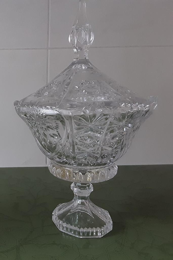 Grote kristallen bokaal, Antiek en Kunst, Antiek | Glas en Kristal, Ophalen of Verzenden
