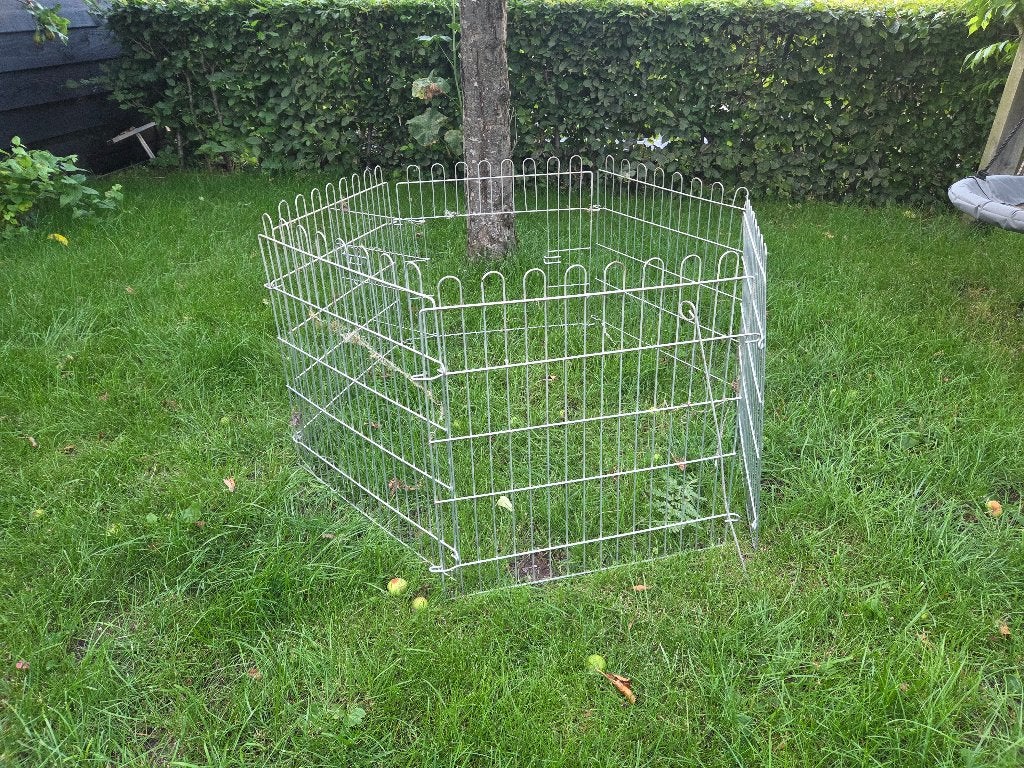 Dieren ren buiten met deur, Dieren en Toebehoren, Ophalen of Verzenden, 90 cm of meer, Konijn, Ren
