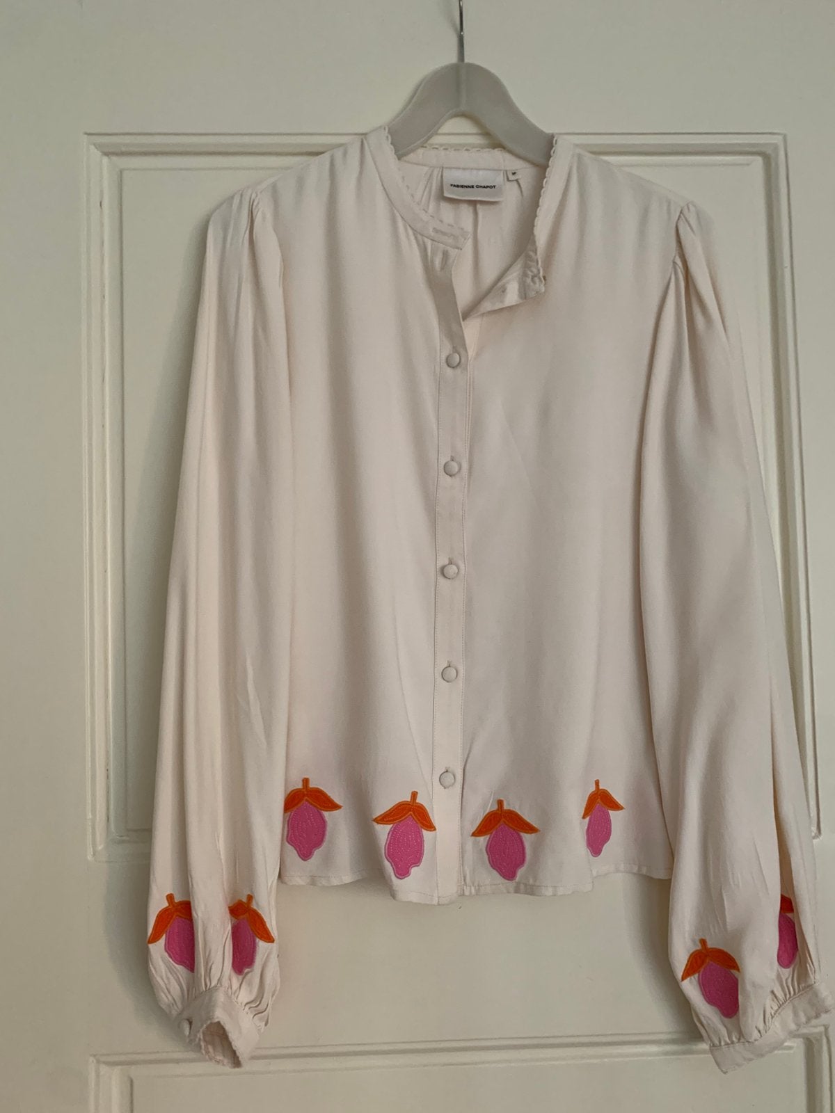 Prachtige Fabienne Chapot blouse (Hester), Ophalen, Zo goed als nieuw, Maat 38/40 (M), Beige
