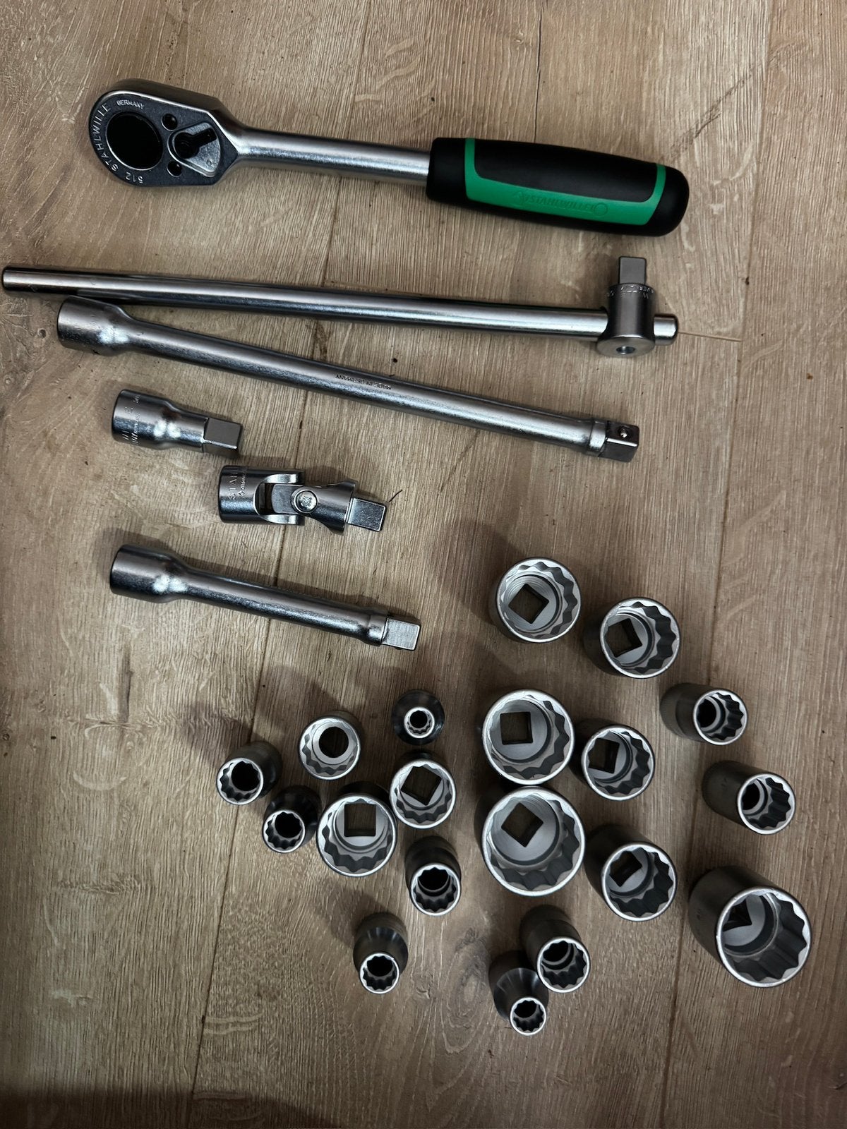 Stahlwille dopsleutel doppenset 1/2 25 delig, Doe-het-zelf en Verbouw, Gereedschap | Handgereedschap, Ophalen of Verzenden, Zo goed als nieuw