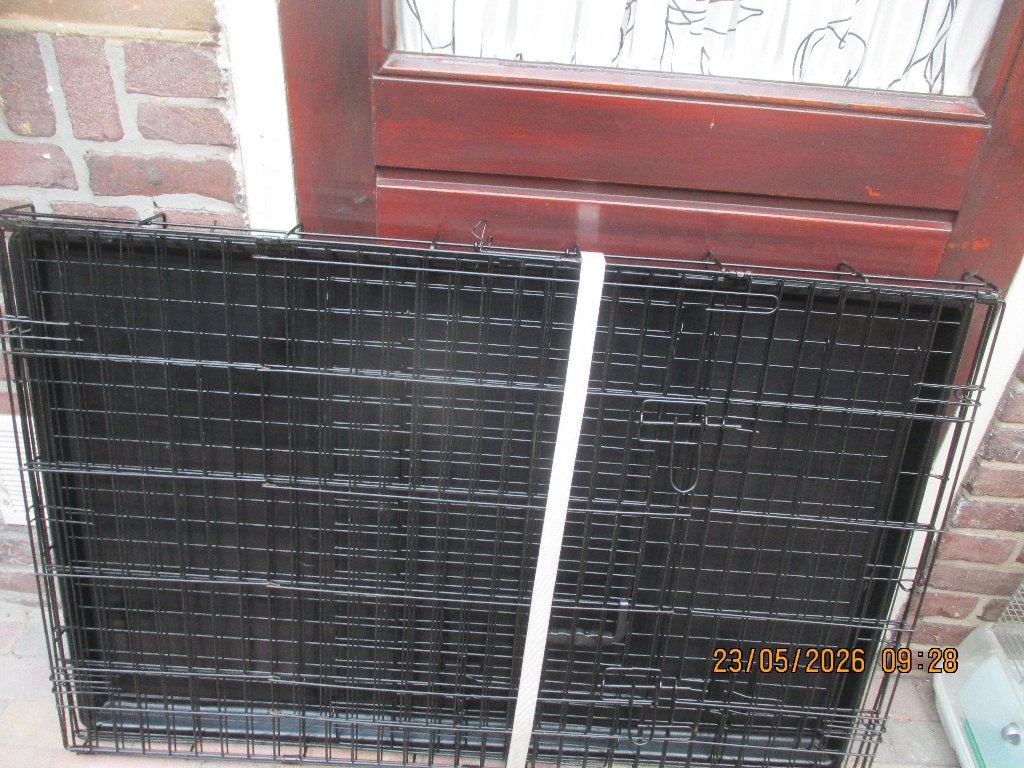 opvouwbare honden bench     metaal     Z.G.A.N., Ophalen, Zo goed als nieuw