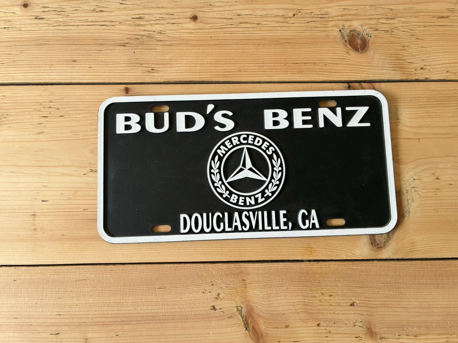 Autobord voor aan de muur Mercedes Benz, Ophalen of Verzenden, Zo goed als nieuw, Auto's