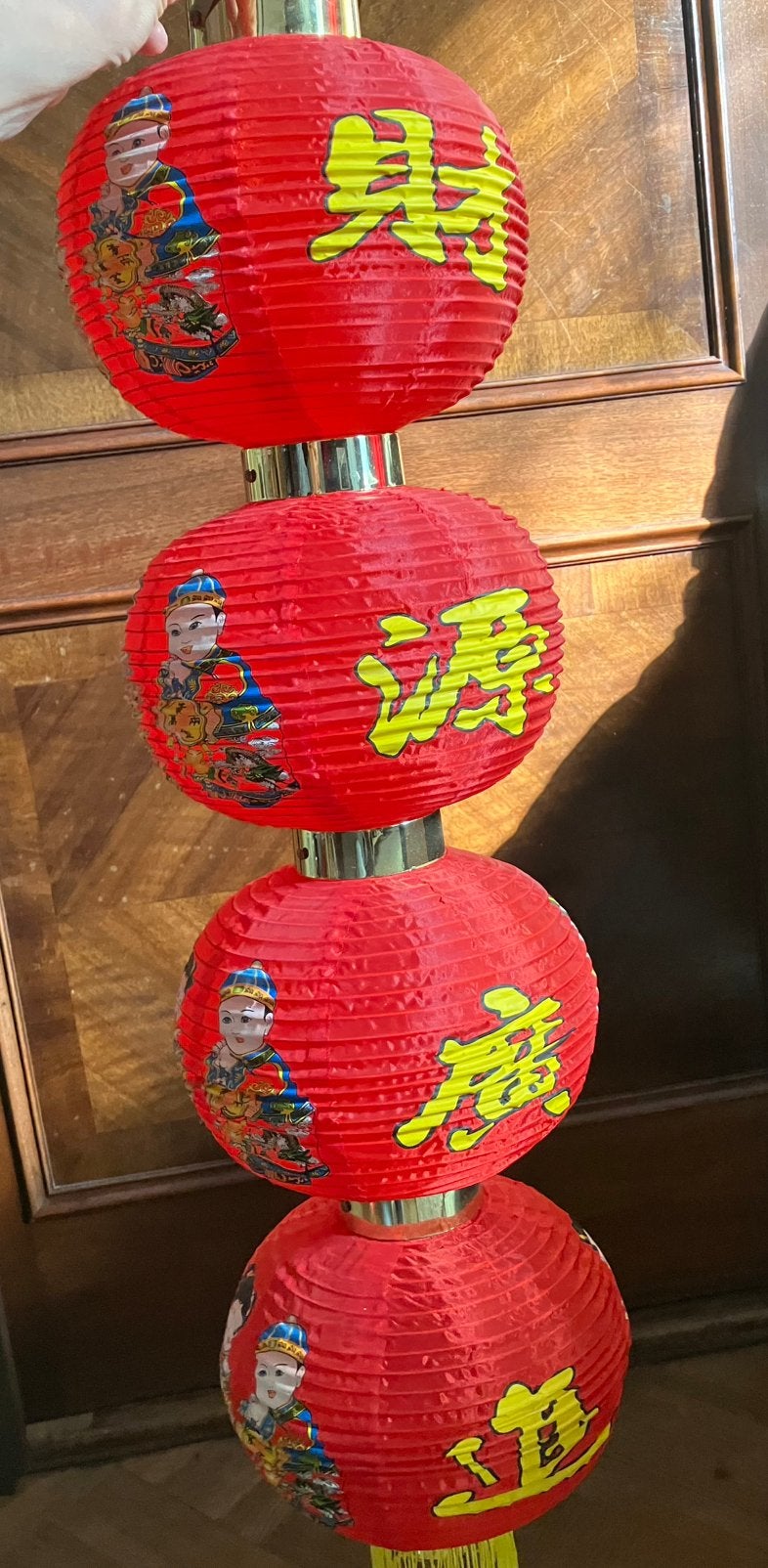 China decoratie rode lampion lantaarn bol bollen chinatown, Ophalen of Verzenden, Gebruikt, Versiering, Overige
