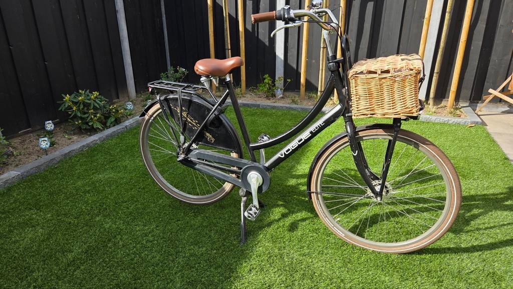 Vogue Elite Stadsfiets met Mand en 3 Versnellingen, Fietsen en Brommers, Ophalen