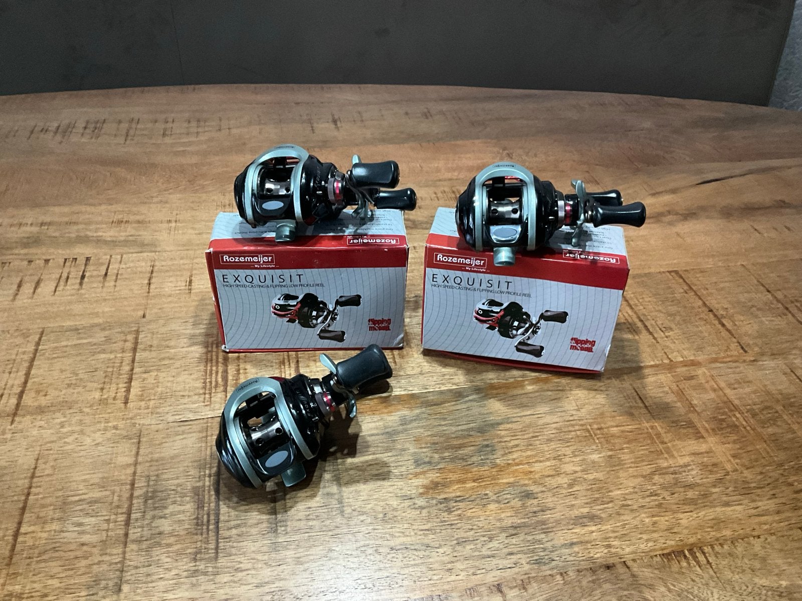 3 Rozemeijer Exquisit High Speed Casting & Flipping Reels, Watersport en Boten, Verzenden, Nieuw, Molen