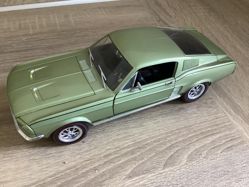 Ford Mustang GT modelauto groen, Ophalen of Verzenden, Zo goed als nieuw, Auto, Overige merken