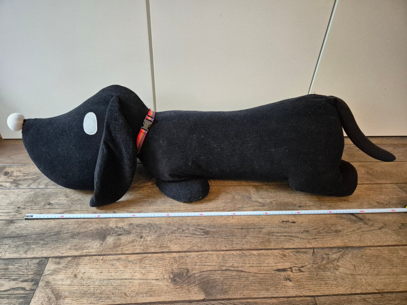 Knuffel takkie 100 cm XXL 1 meter lang, Kinderen en Baby's, Speelgoed | Knuffels en Pluche, Hema, Zwart, Groot (groter dan 80 cm)