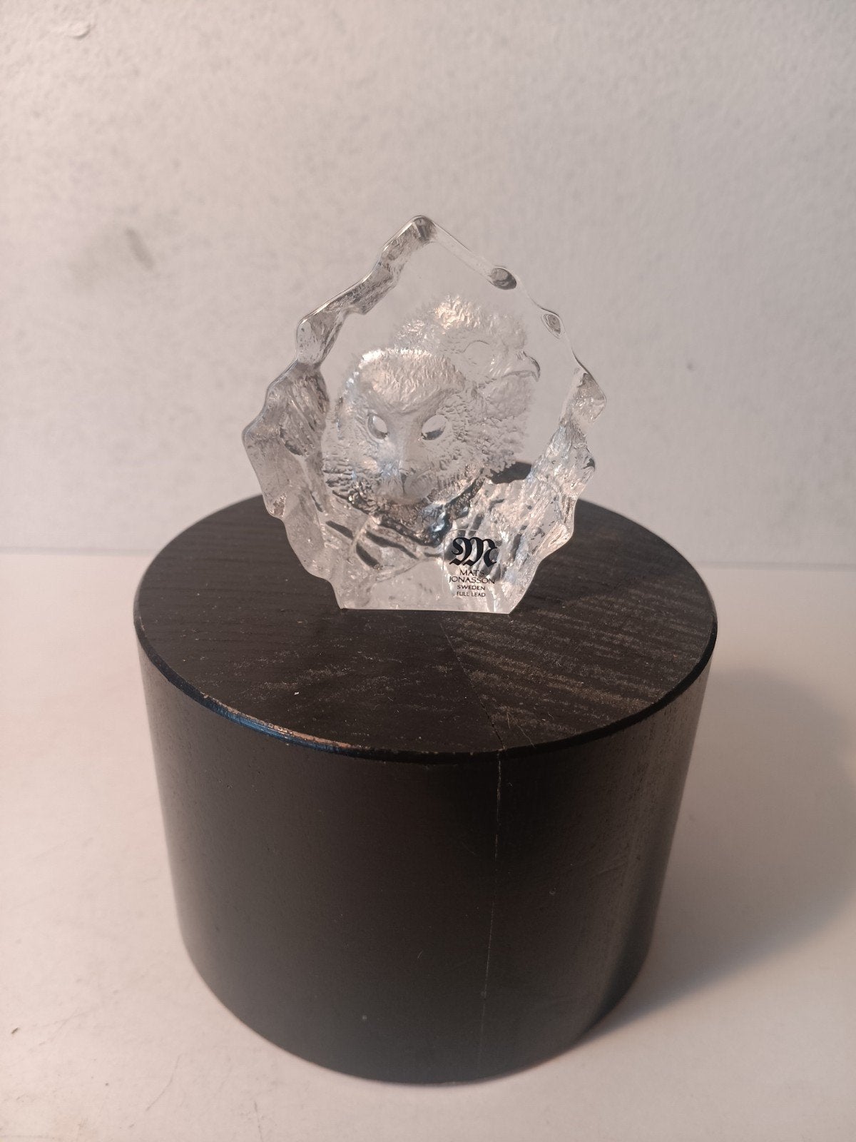 Mats Jonasson, Målerås, Uil Glas Sculptuur Gesigneerd, Antiek en Kunst, Ophalen of Verzenden