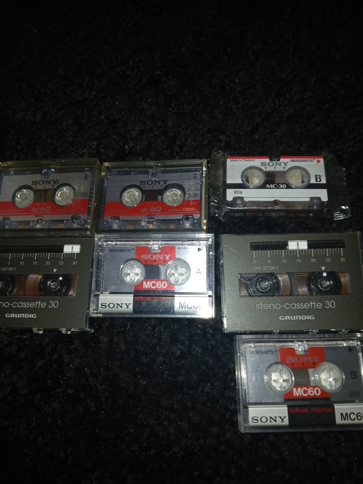 Diverse Sony en Grundig microcassttebandjes, Gebruikt, 2 t/m 25 bandjes, Overige genres, Ophalen of Verzenden