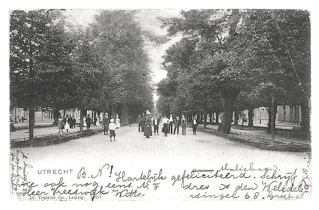 948303 Utrecht Biltstraat Maliebaan 1902 Gelopen met zegel, Ophalen of Verzenden, Voor 1920, Gelopen, Utrecht