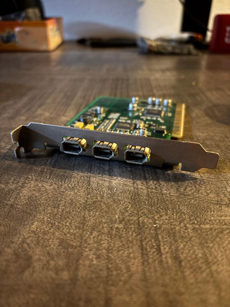 FireWire IEEE 1394 PCI-kaart met 3 poorten, Computers en Software, Netwerkkaarten, Ophalen of Verzenden, Zo goed als nieuw