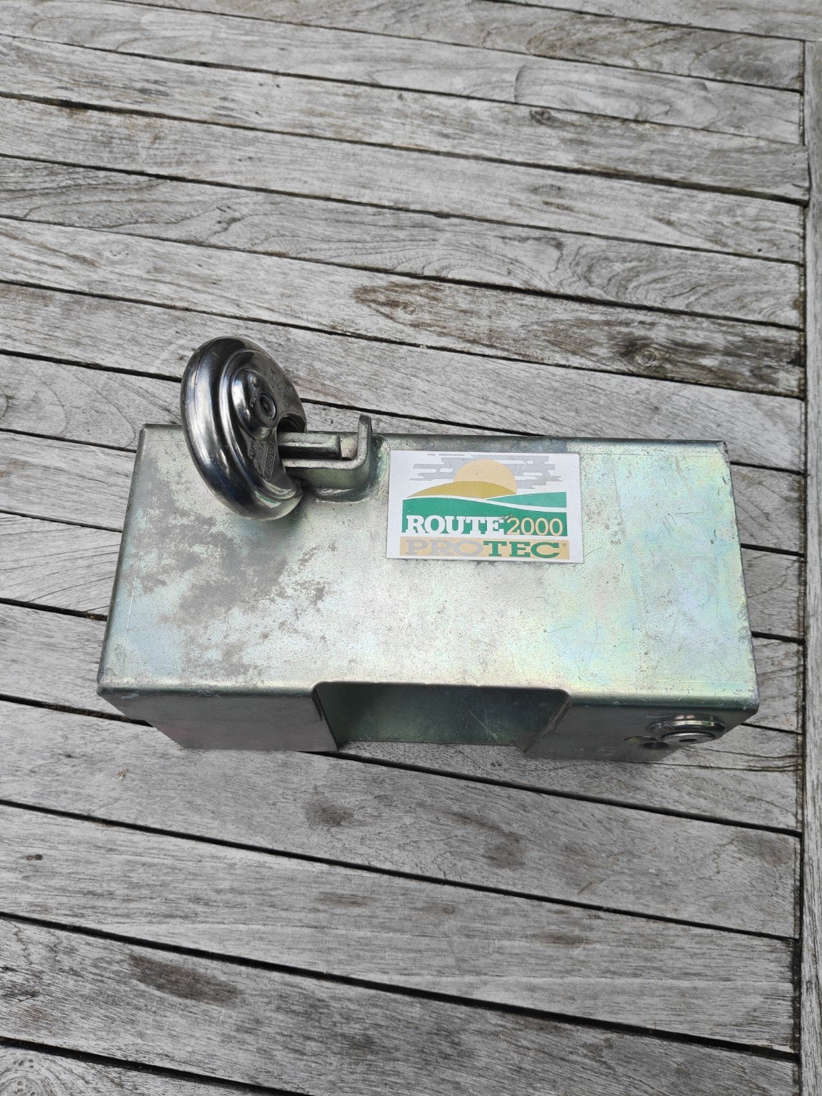 Disselslot Route 2000 TEC met ABUS Diskus slot, Ophalen, Gebruikt