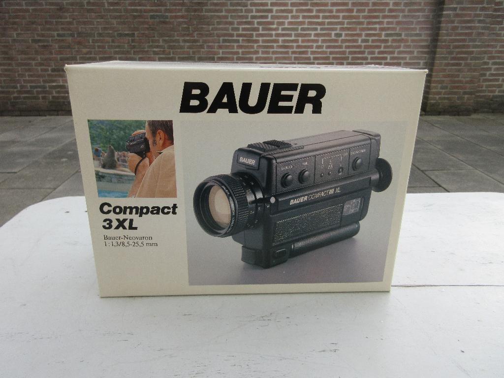 Vintage Bauer Compact 3 XL super 8 videocamera, Audio, Tv en Foto, Videocamera's Analoog, Ophalen of Verzenden, Overige soorten