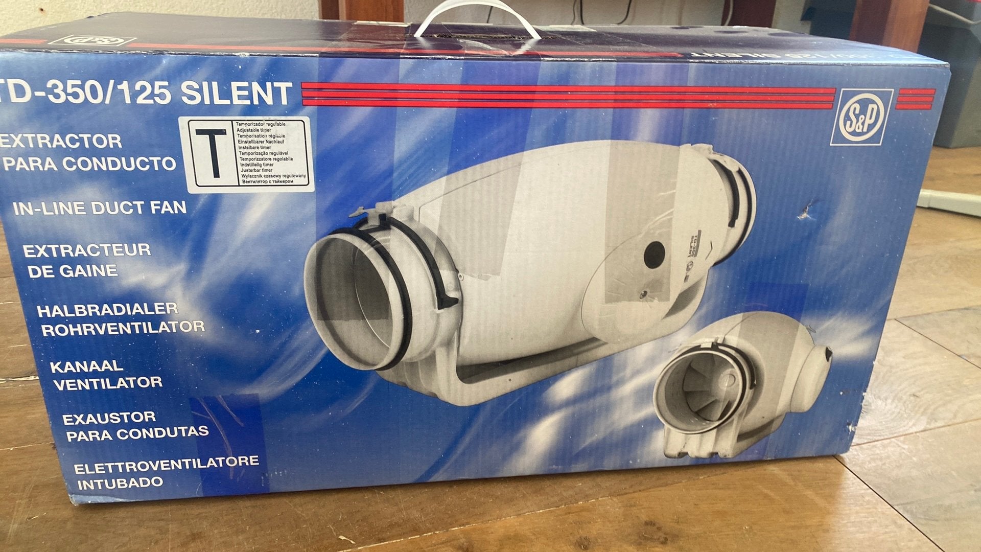 Buis ventilator TD350/125 silent, Ophalen, Nieuw, Ventilator en Afzuiger