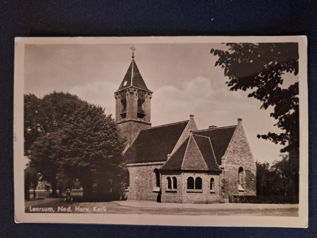 Fotokaart Leersum - Ned. Herv. Kerk, Ophalen of Verzenden, Gelopen, Utrecht