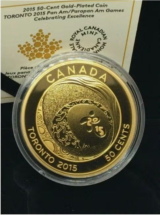 Canada - 50 cent 2015 - Pan Am/ Parapan Am Games - Gold-Plat, Verzenden, Noord-Amerika, Setje