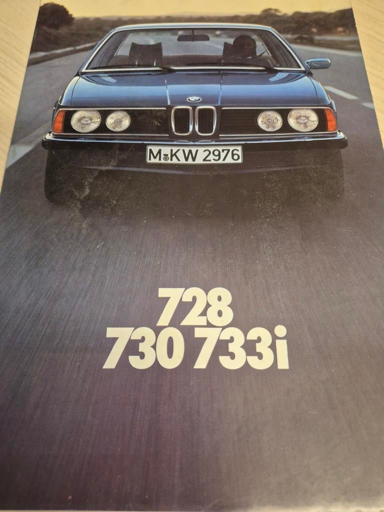 Jan 1977 Nederlands BMW 7 serie folder éérste type BMW e23, Ophalen of Verzenden, Zo goed als nieuw, BMW