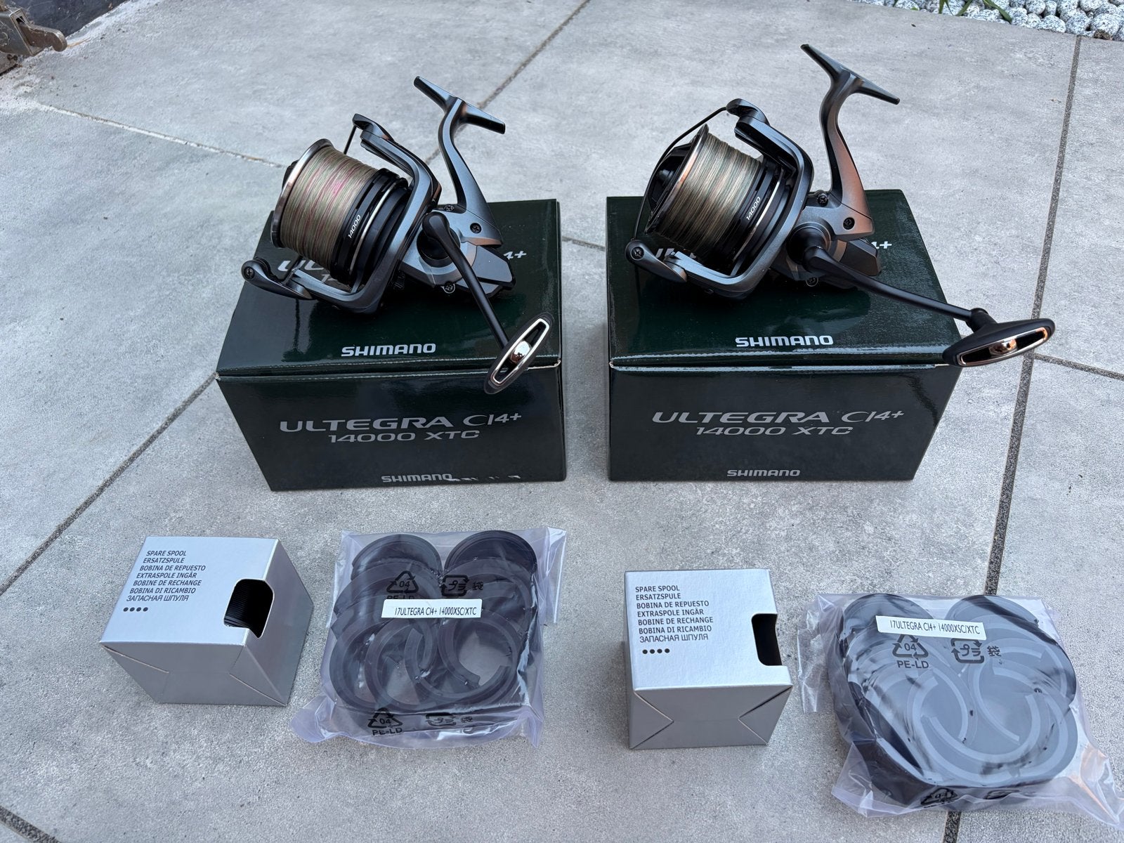 Shimano Ultegra CI4+ XTC 14000 Molen (2 stuks), Watersport en Boten, Ophalen, Zo goed als nieuw, Molen