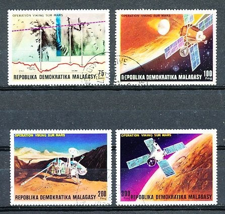 Madagaskar 1976 M814-817 gest., Ophalen of Verzenden, Overige landen, Gestempeld