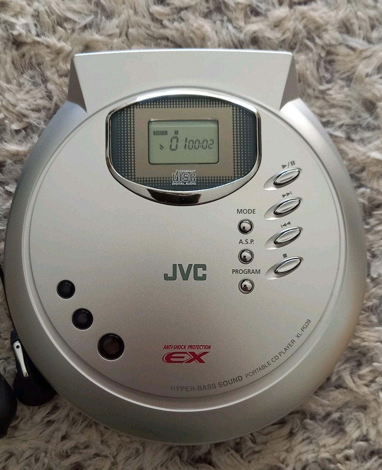 JVC Discman XL-PG39SL met oortjes - Draagbare CD-speler, Audio, Tv en Foto, Walkmans, Discmans en Minidiscspelers, Ophalen of Verzenden