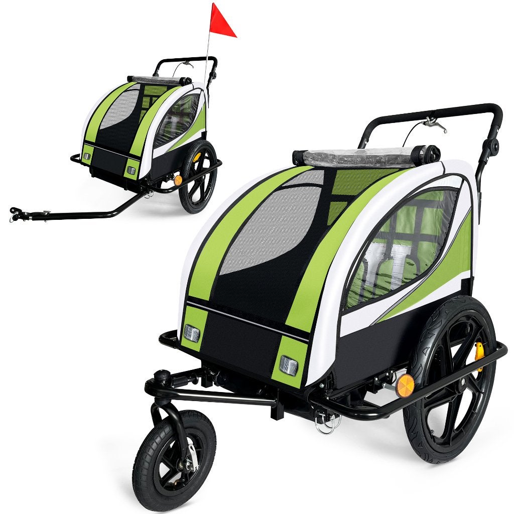 SHOWMODEL kinderfietskar 2-in-1 jogger kinderwagen, Fietsen en Brommers, Nieuw, 20 tot 40 kg, Kinderkar, SAMAX