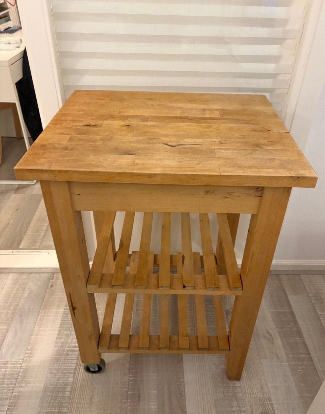 IKEA BEKVÄM Keukentrolley - Hout, Ophalen, Zo goed als nieuw